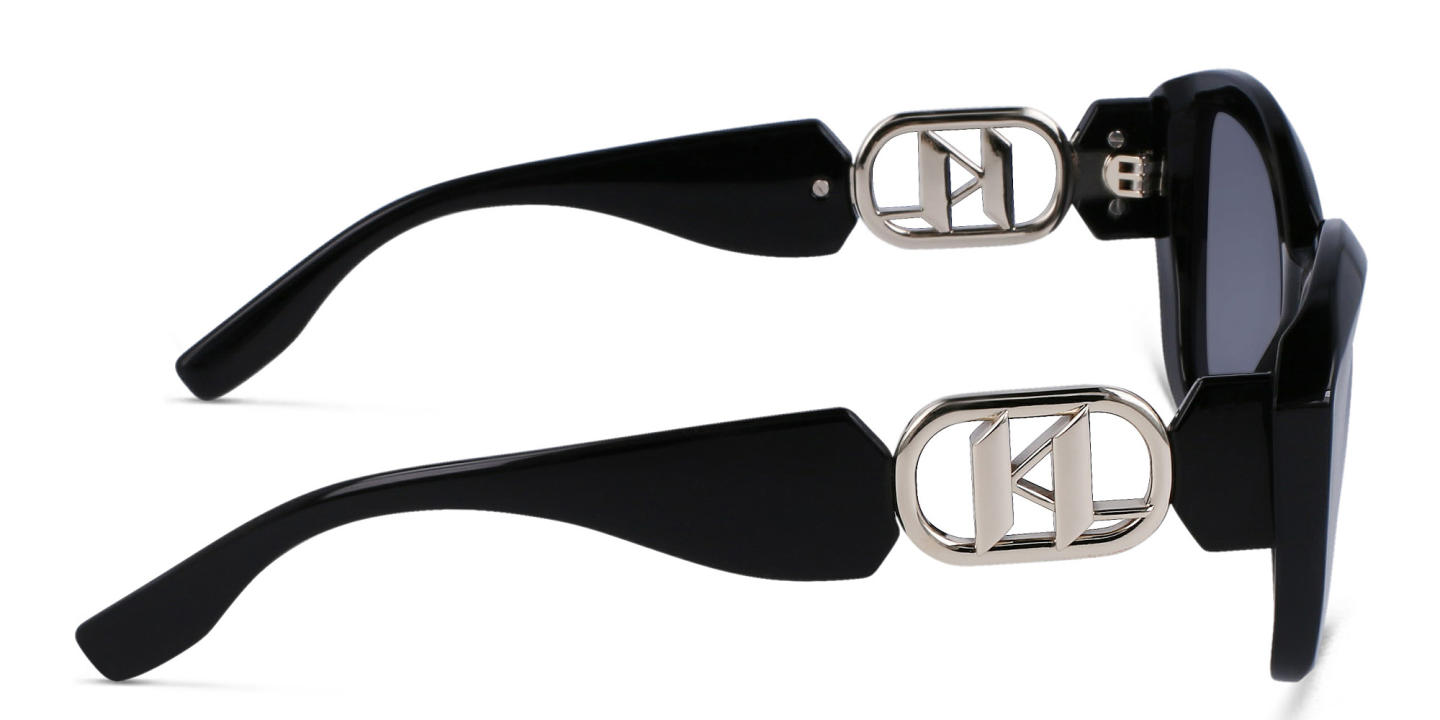 KARL LAGERFELD Rectangle Sunglasses in Black – Product Photo 2