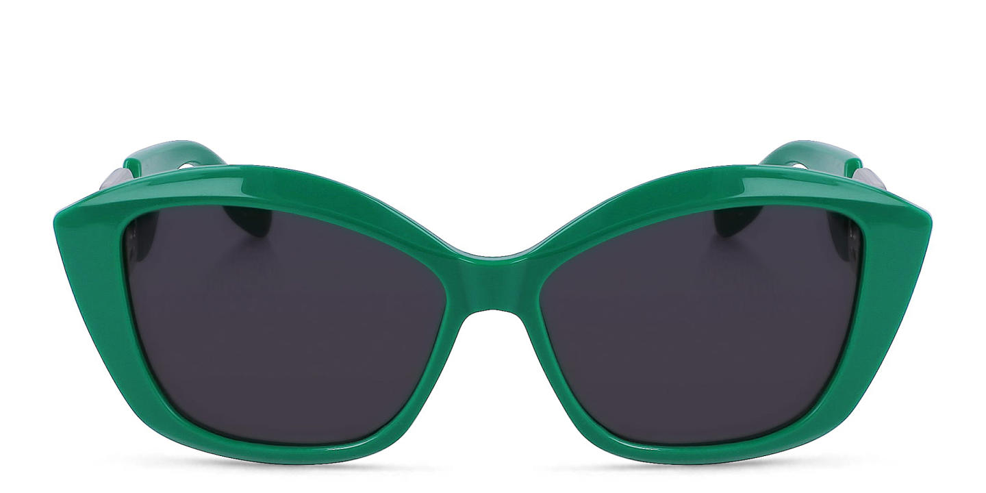 KARL LAGERFELD Rectangle Sunglasses in Green – Product Photo 0