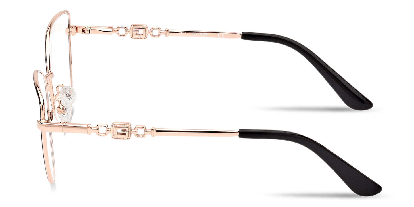 Guess G Logo Cat-Eye Eyeglasses in Black Gold – Product Photo 2