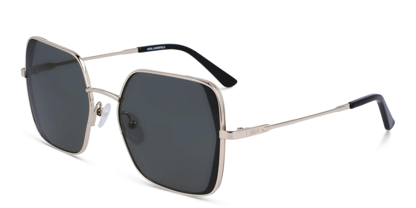 KARL LAGERFELD Square Sunglasses in Gold – Product Photo 1