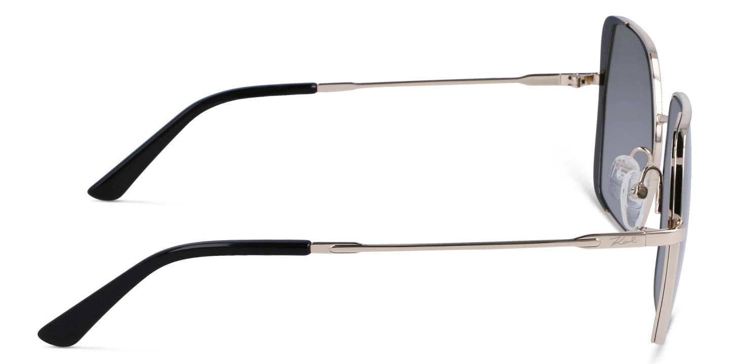 KARL LAGERFELD Square Sunglasses in Gold – Product Photo 2