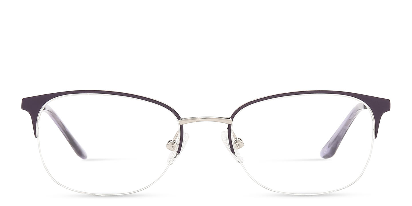 TRICE Half-Rim Rectangle Eyeglasses in Purple – Product Photo 0