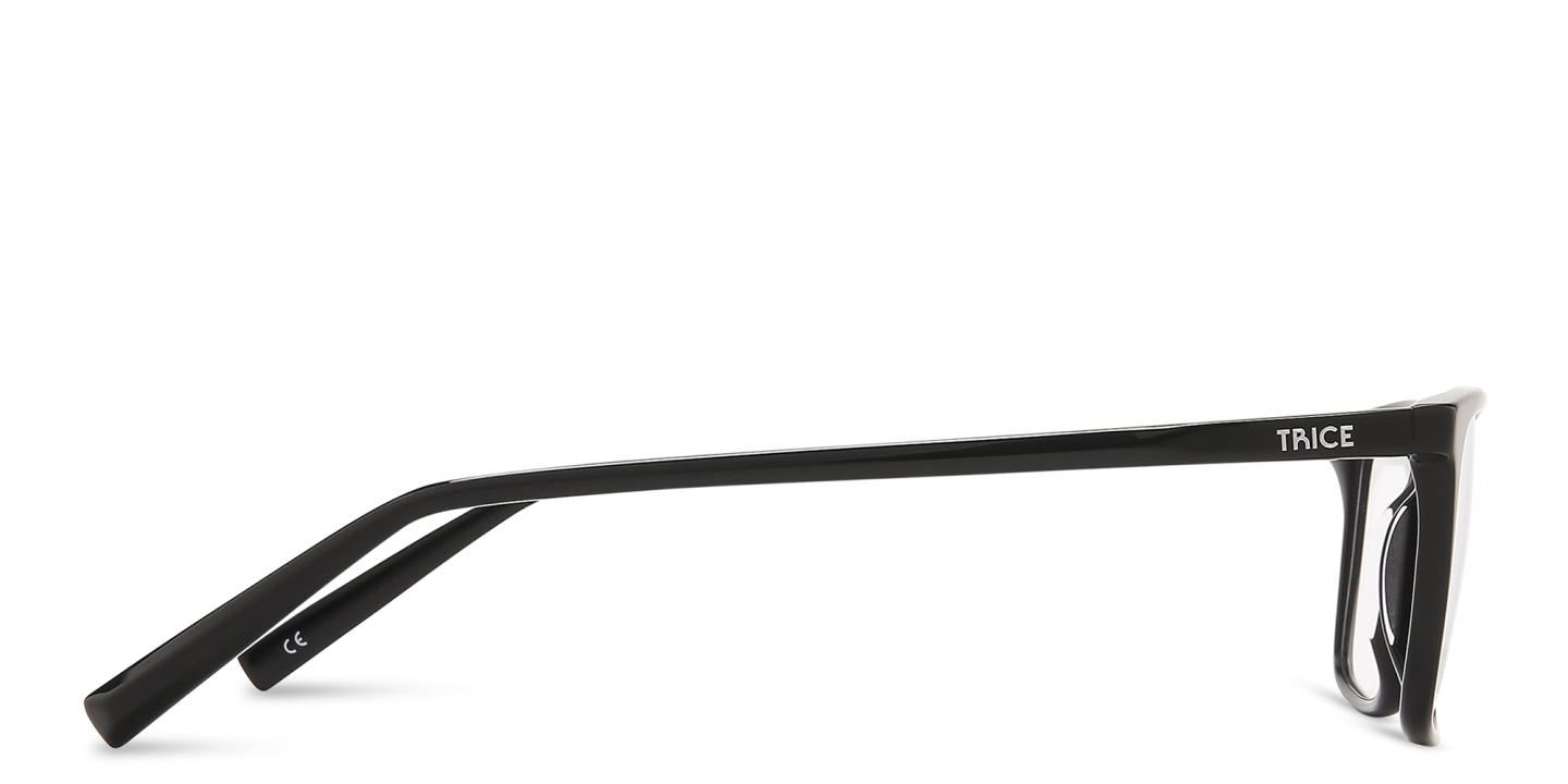 Shop TRICE Rectangle Eyeglasses in Black online.