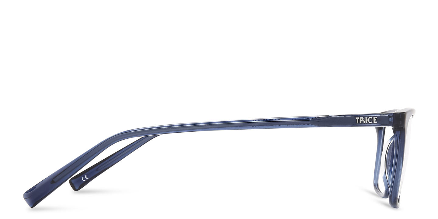 Shop TRICE Rectangle Eyeglasses in Blue online.
