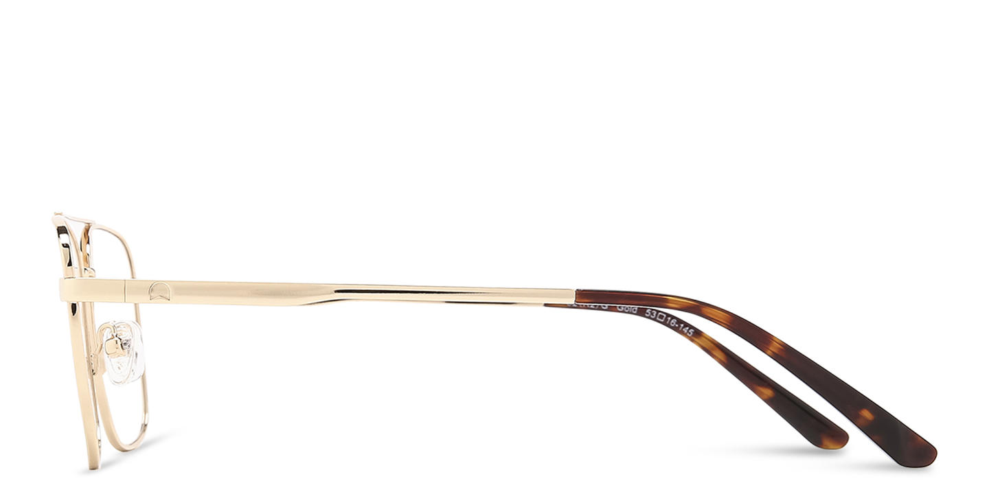 TRICE Square Eyeglasses in Gold – Product Photo 2