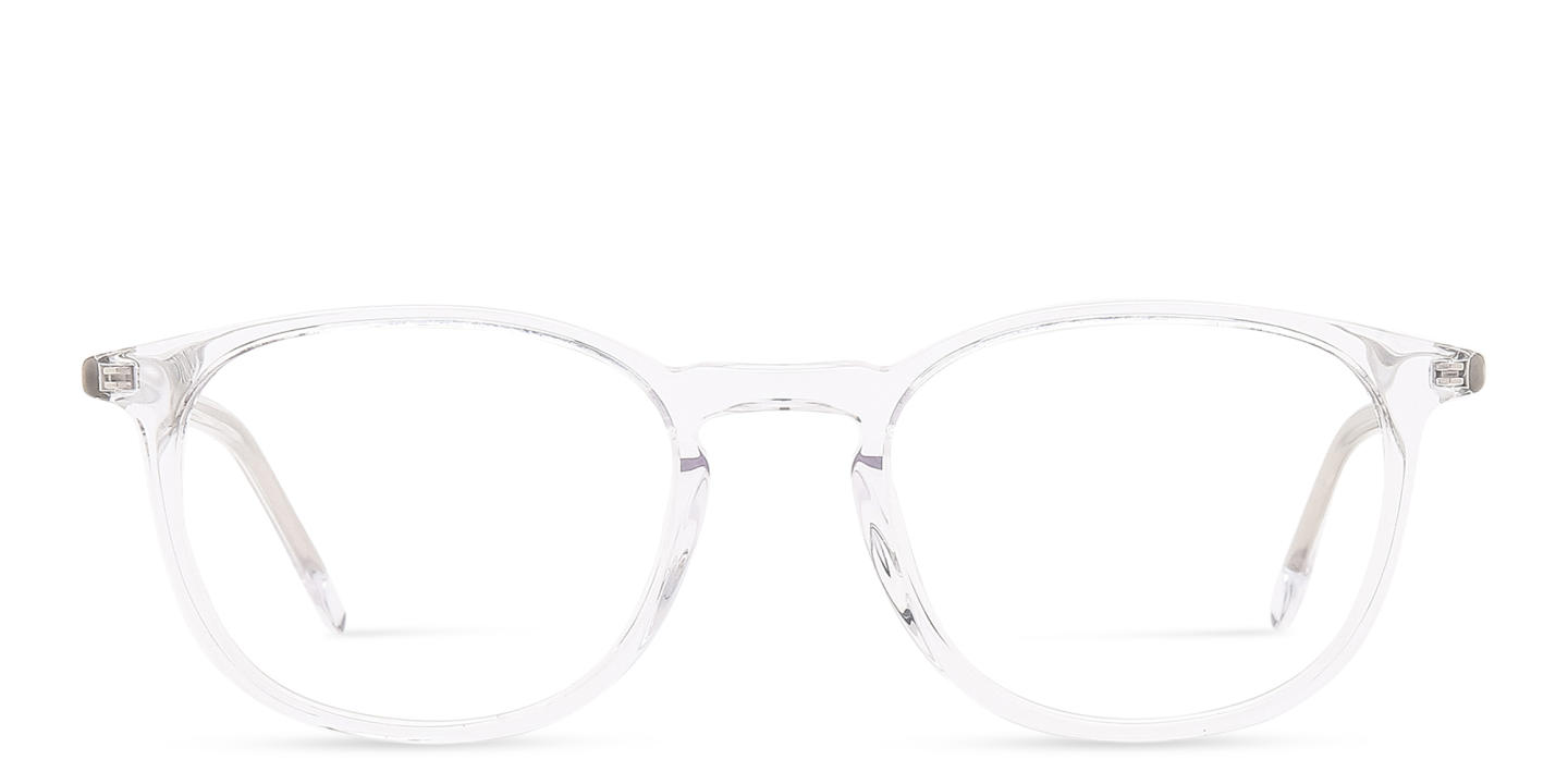 TRICE Unisex Round Eyeglasses in Clear – Product Photo 0