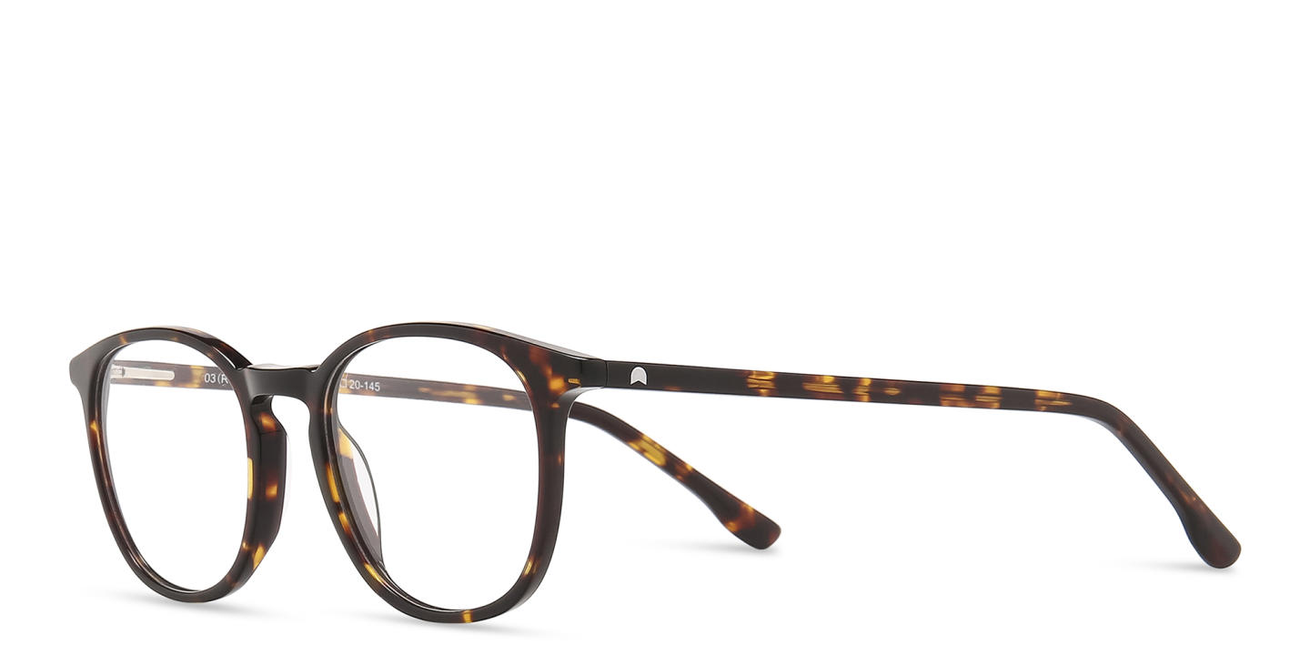 TRICE Unisex Round Eyeglasses in Tortoise – Product Photo 1