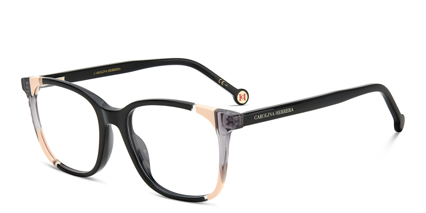 Carolina Herrera Square Eyeglasses in Black – Product Photo 1