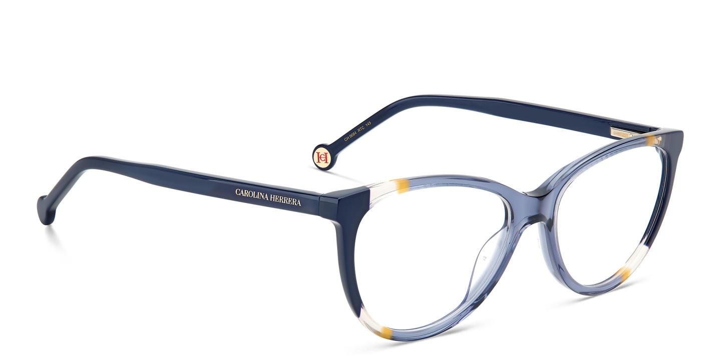 Carolina Herrera Cat-Eye Eyeglasses in Blue – Product Photo 2