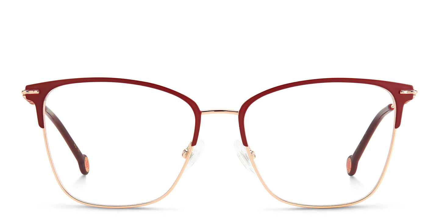 Carolina Herrera Square Eyeglasses in Gold – Product Photo 0