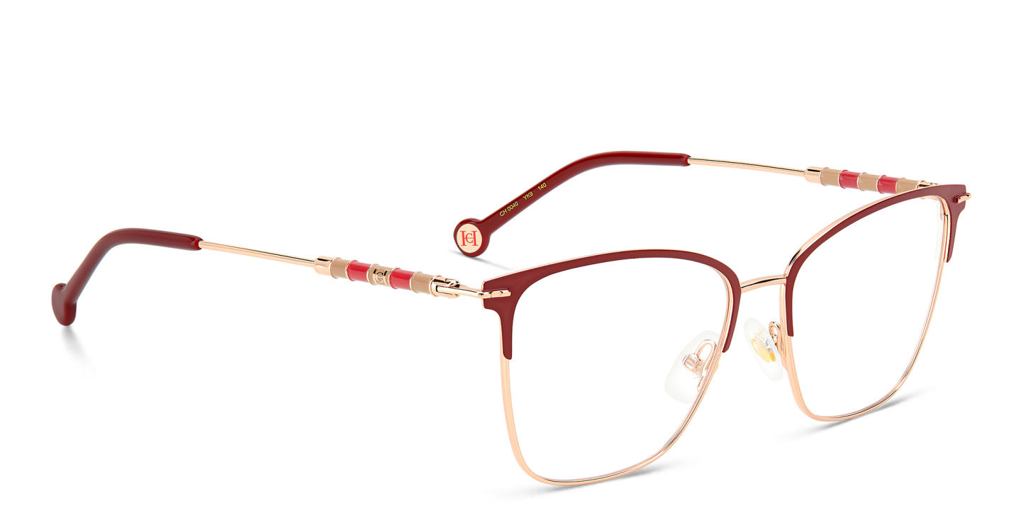 Carolina Herrera Square Eyeglasses in Gold – Product Photo 2