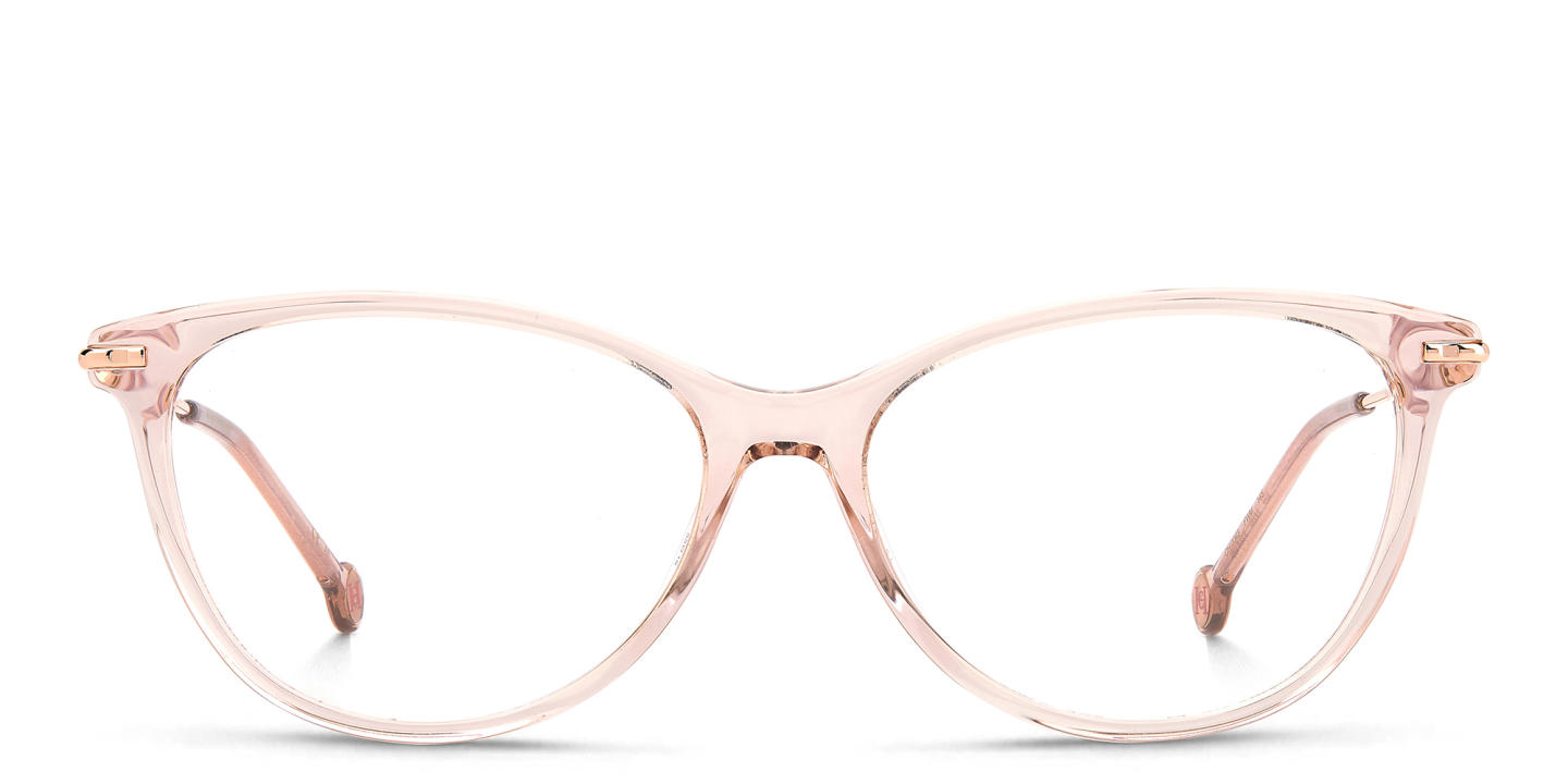 Carolina Herrera Wide Cat-Eye Eyeglasses in Nude – Product Photo 0