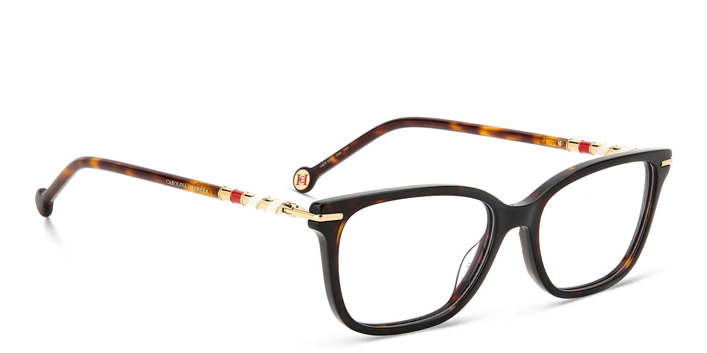 Carolina Herrera Rectangle Eyeglasses in Havana – Product Photo 2