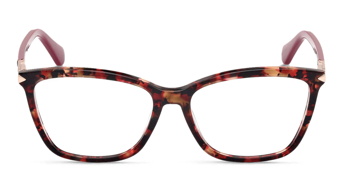 Shop Guess Square Eyeglasses in Havana online.