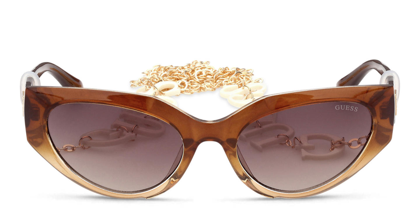 Shop Guess Cat-Eye Sunglasses in Brown online.