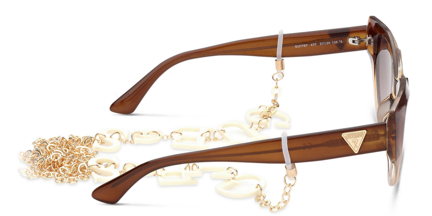 Shop Guess Cat-Eye Sunglasses in Brown online.