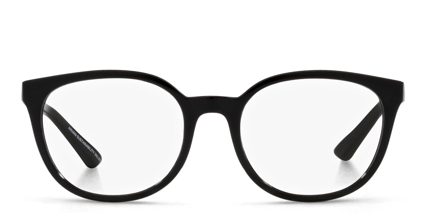 Shop Armani Exchange Cat-Eye Eyeglasses in Black online.