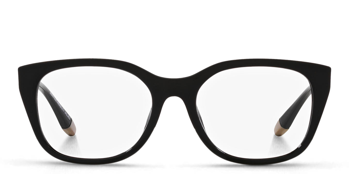 Armani Exchange Square Eyeglasses in Black – Product Photo 0