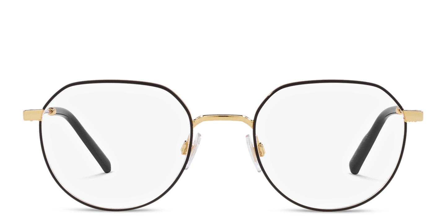 Dolce & Gabbana Panthos Eyeglasses in Gold/Matte Black – Product Photo 0