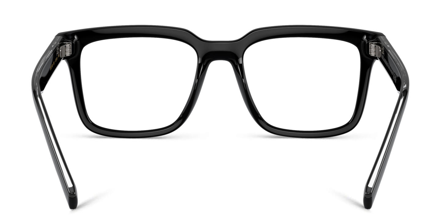 Shop Dolce & Gabbana Square Eyeglasses in Black online.