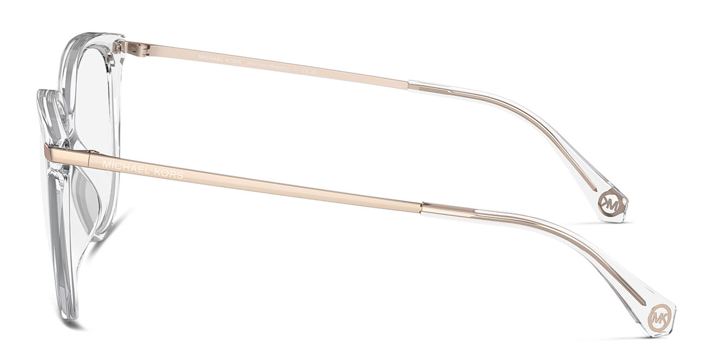 Michael Kors Westport Round Eyeglasses in Clear – Product Photo 2