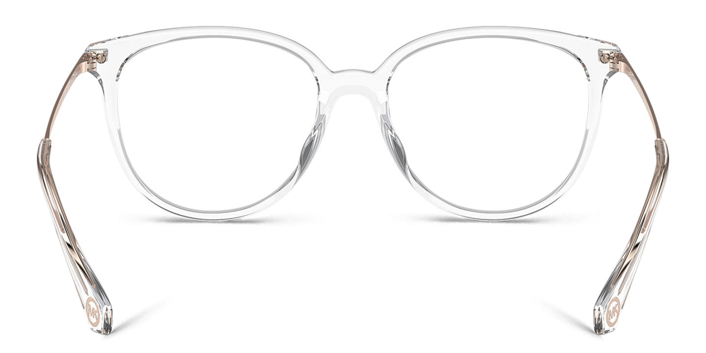 Michael Kors Westport Round Eyeglasses in Clear – Product Photo 3