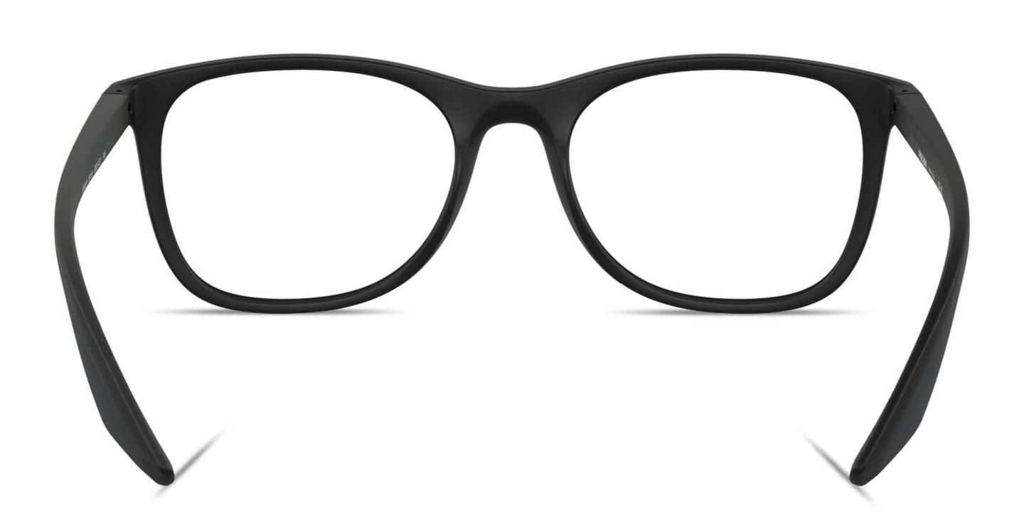 Prada Linea Rossa Logo Signature Pillow Eyeglasses in Matte Black – Product Photo 3