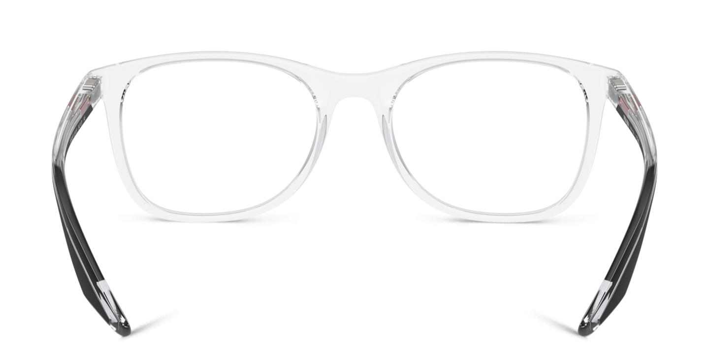 Prada Linea Rossa Wide Pillow Eyeglasses in Crystal – Product Photo 3