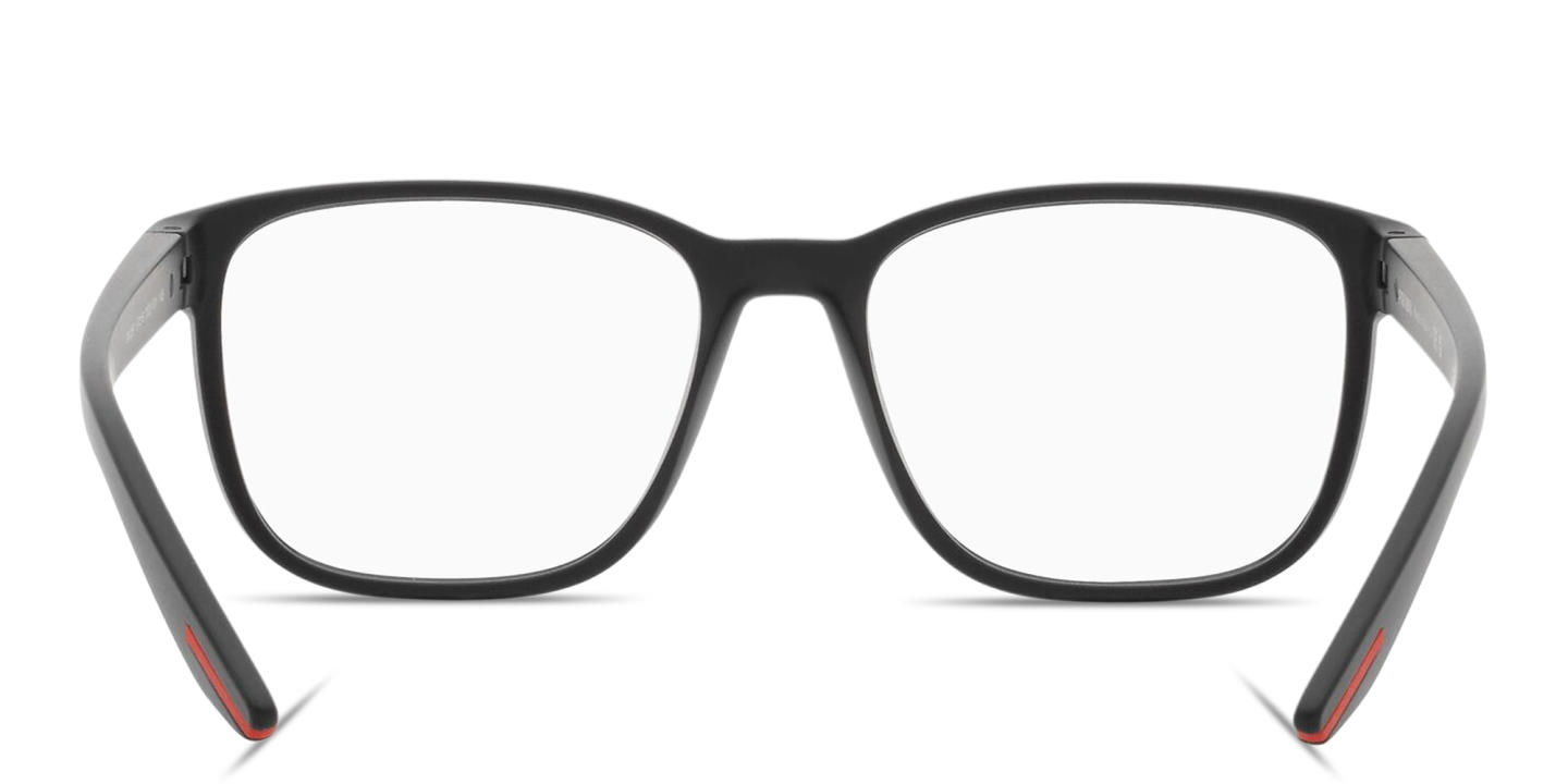 Prada Linea Rossa Logo Signature Wide Pillow Eyeglasses in Black – Product Photo 3