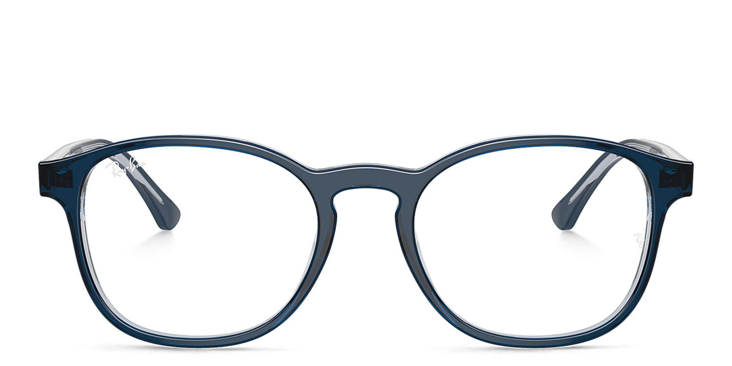 Shop Ray-Ban Optics Unisex Panthos Eyeglasses in Blue online.