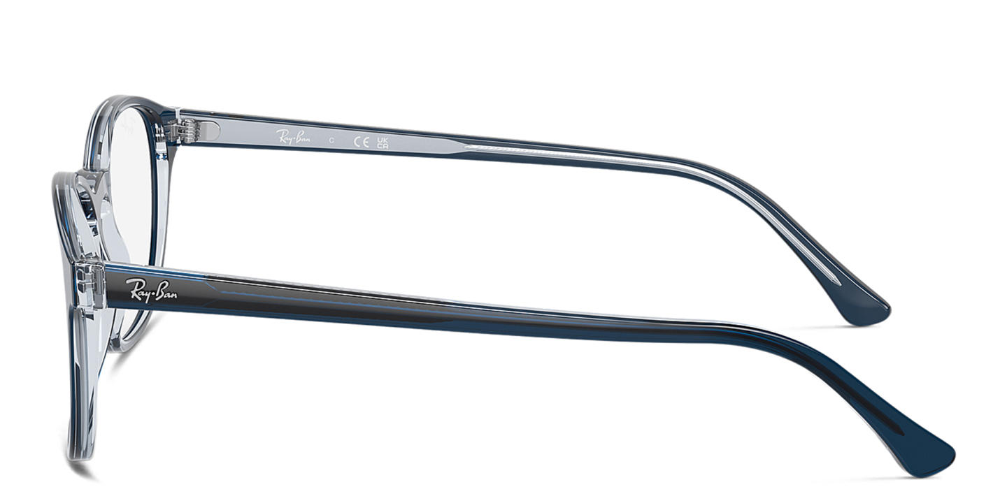 Ray-Ban Optics Unisex Round Eyeglasses in Blue – Product Photo 2