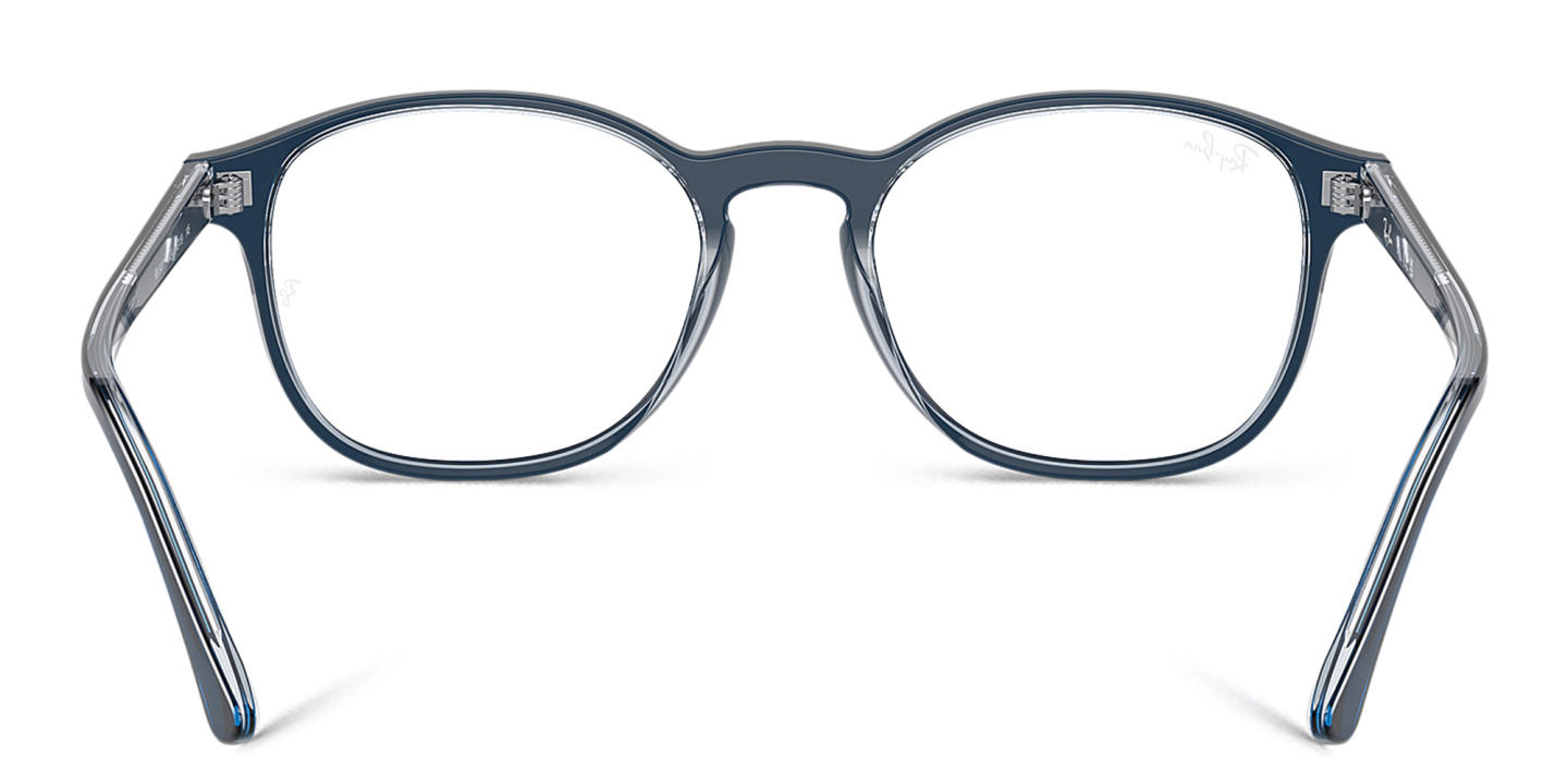 Shop Ray-Ban Optics Unisex Panthos Eyeglasses in Blue online.