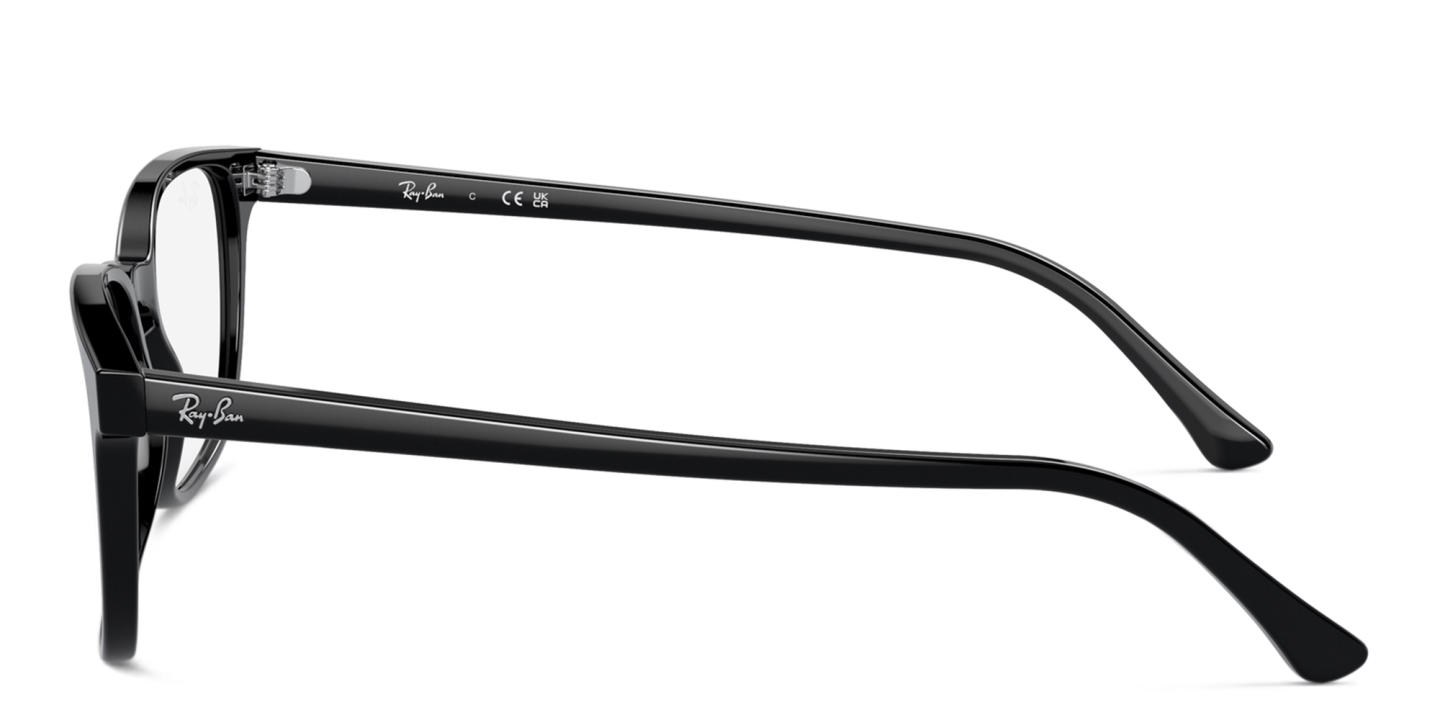 Shop Ray-Ban Unisex Pillow Eyeglasses in Black online.