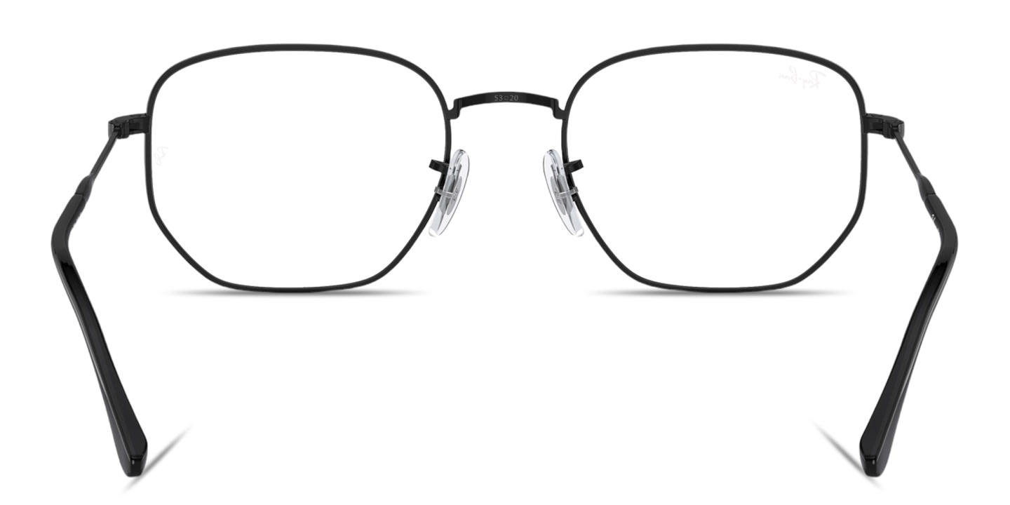 Shop Ray-Ban Optics Unisex Irregular Eyeglasses in Black online.