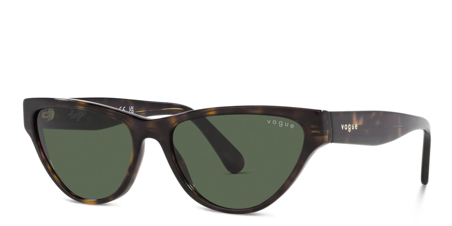Shop Vogue Eyewear Cat Eye Sunglasses in Havana online.