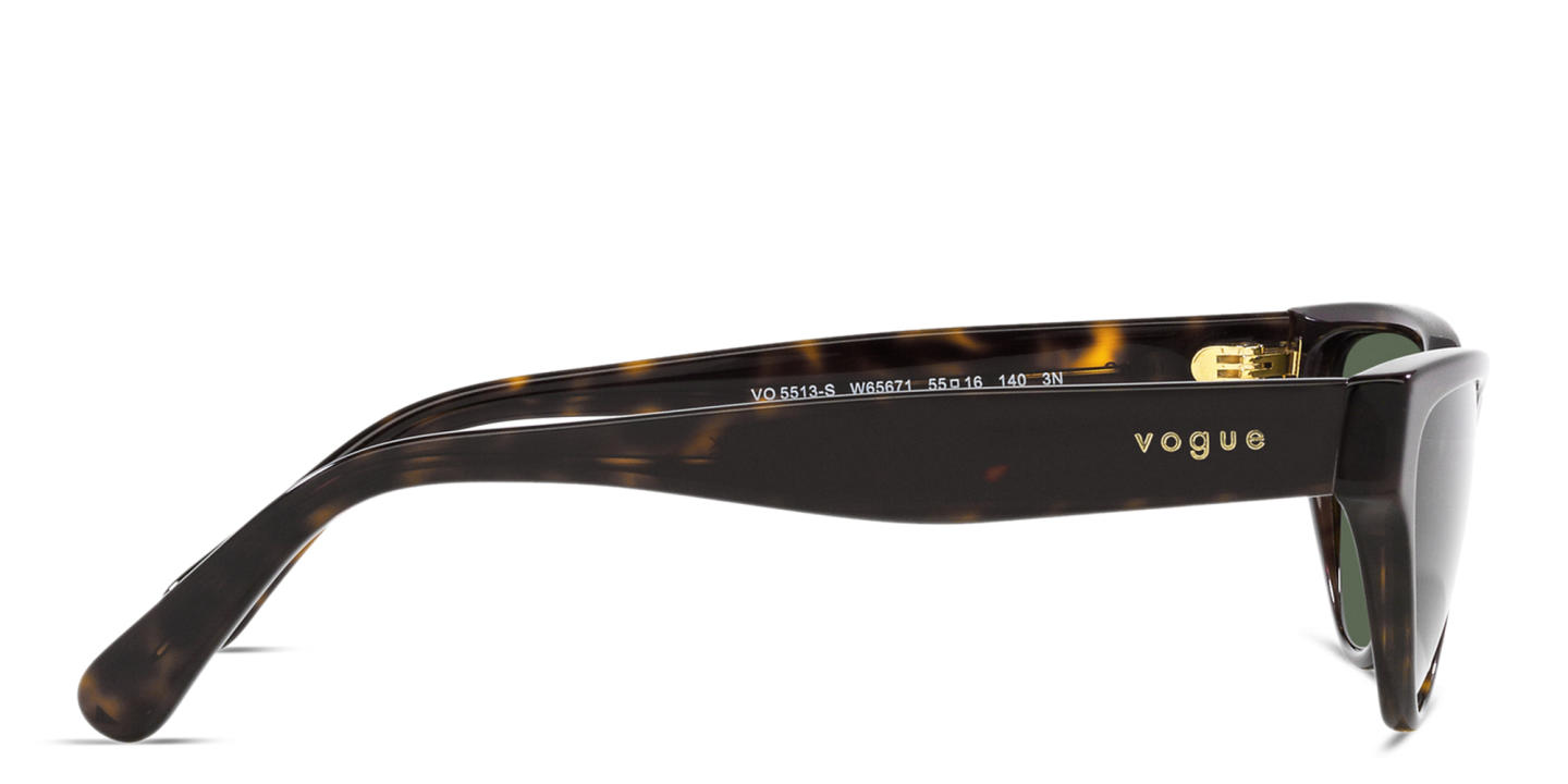 Shop Vogue Eyewear Cat Eye Sunglasses in Havana online.