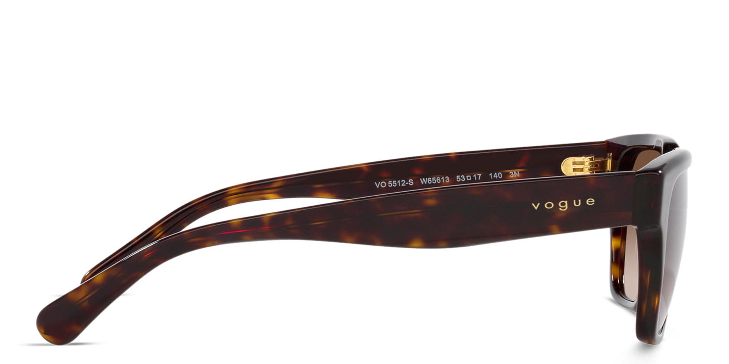 Vogue Eyewear Rectangle Sunglasses in Havana – Product Photo 2