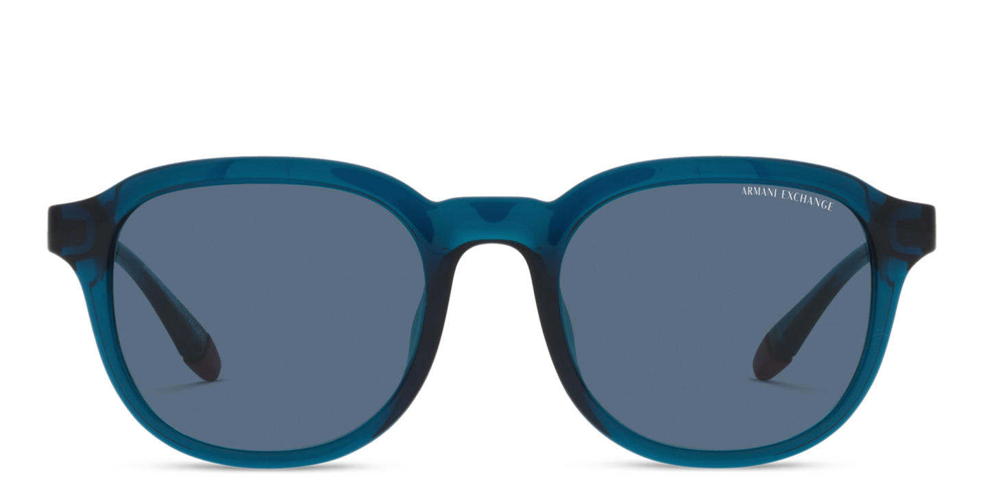 Armani Exchange Square Sunglasses in Blue – Product Photo 0