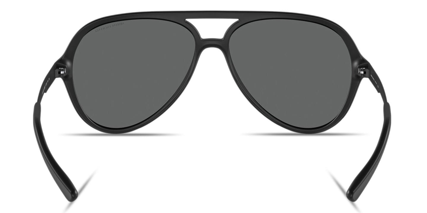 Armani Exchange Logo Signature Aviator Sunglasses in Black – Product Photo 3