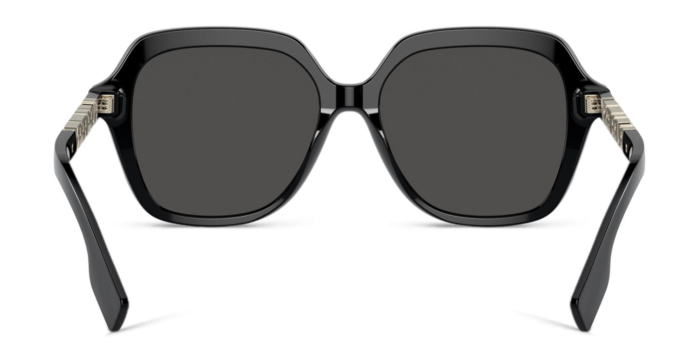 Shop BURBERRY Square Sunglasses in Black online.
