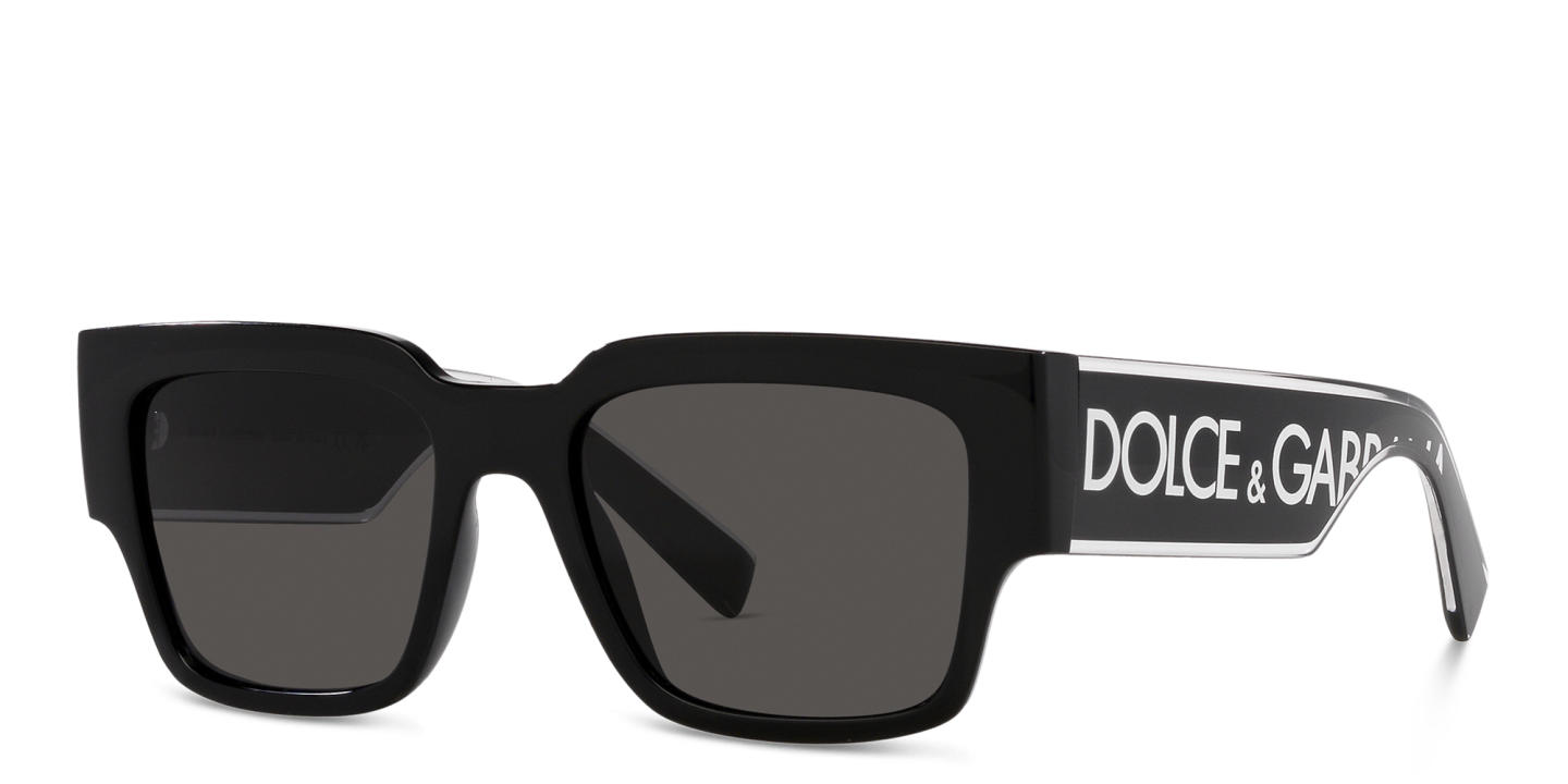 Shop Dolce & Gabbana Square Sunglasses in Black online.
