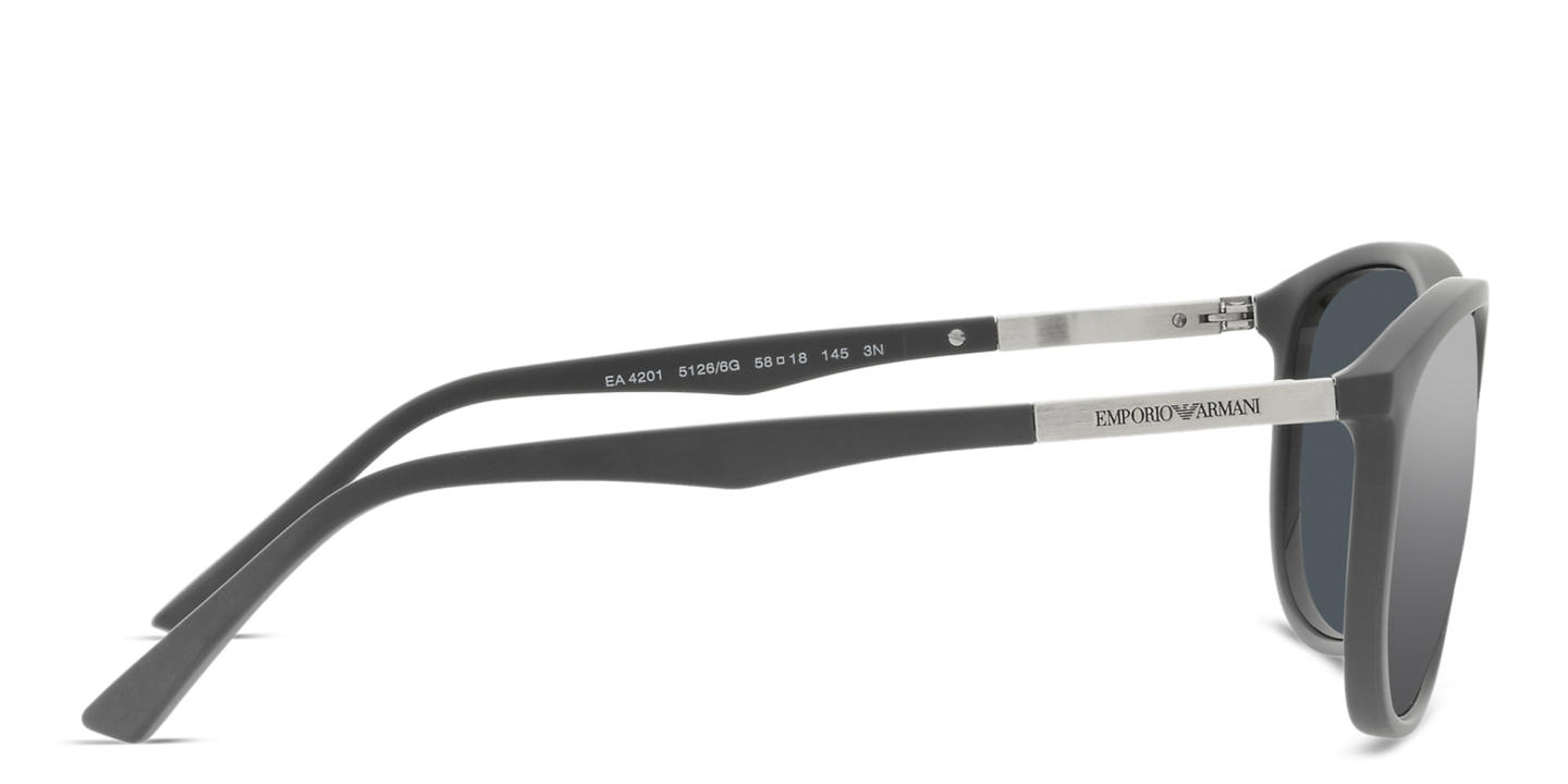 Emporio Armani Logo Pillow Sunglasses in Matte Grey – Product Photo 2