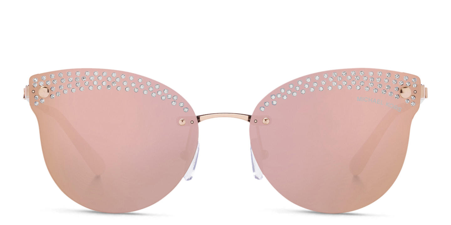 Michael Kors Rimless Cat-Eye Sunglasses in Rose Gold – Product Photo 0