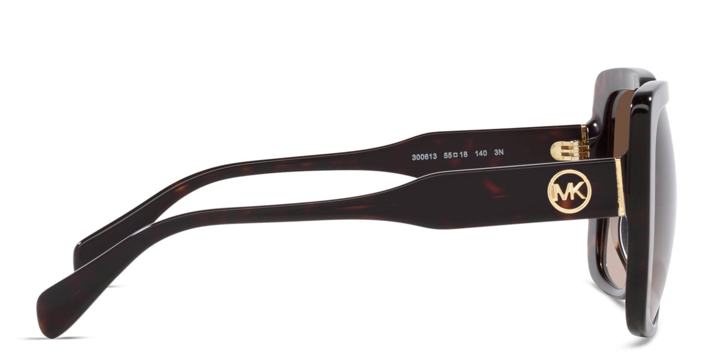 Michael Kors Oversized Square Sunglasses in Havana – Product Photo 2