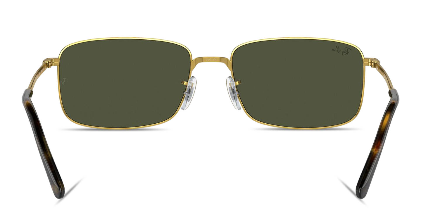 Ray-Ban Unisex Rectangle Sunglasses in Gold – Product Photo 3