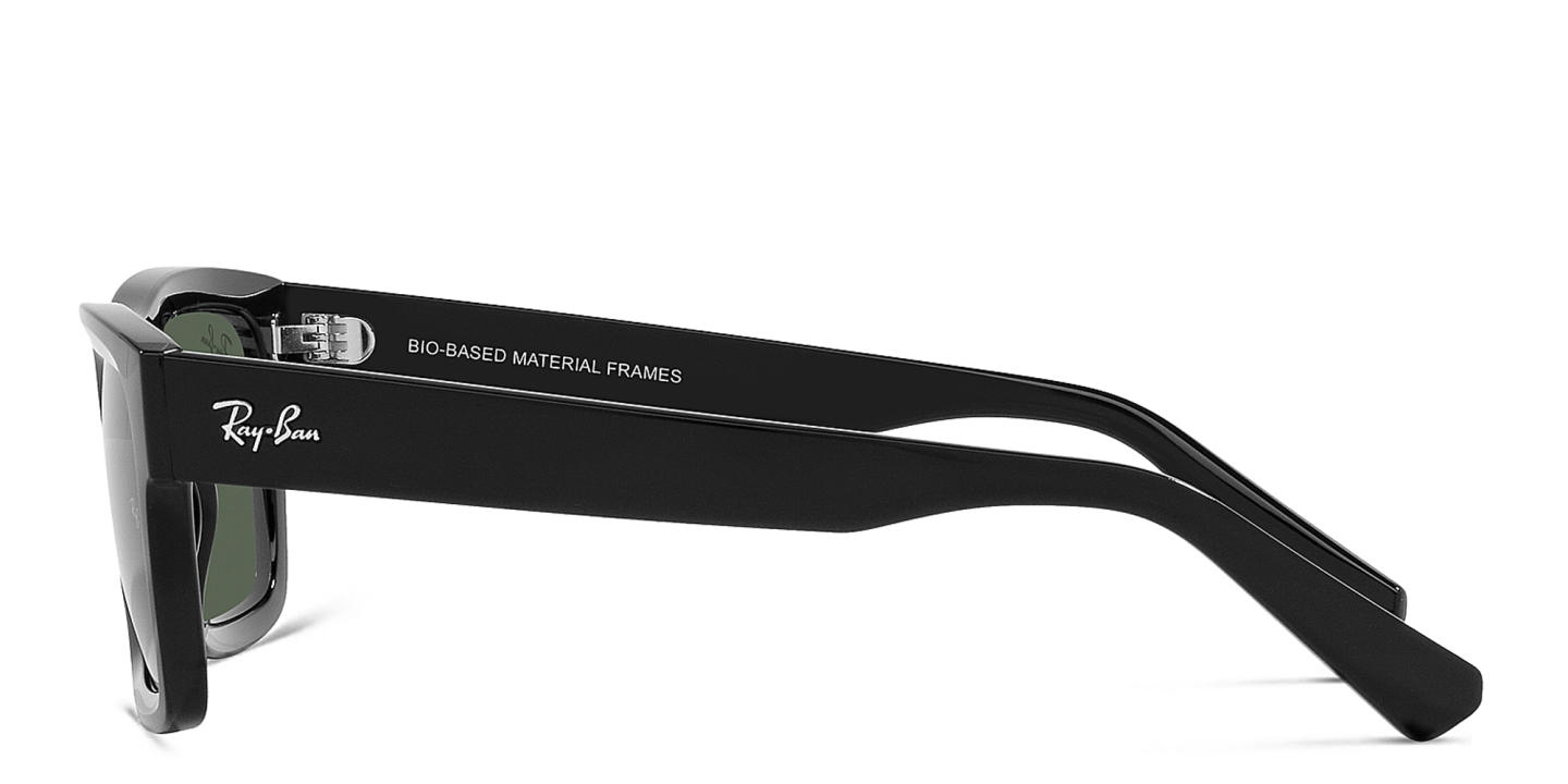 Ray-Ban Warren Unisex Rectangle Sunglasses in Black – Product Photo 2