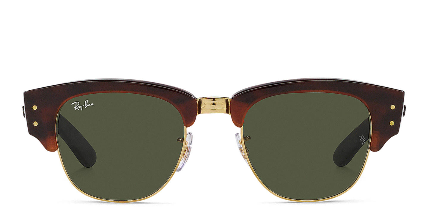 Shop Ray-Ban Mega Clubmaster Unisex Square Sunglasses in Havana online.