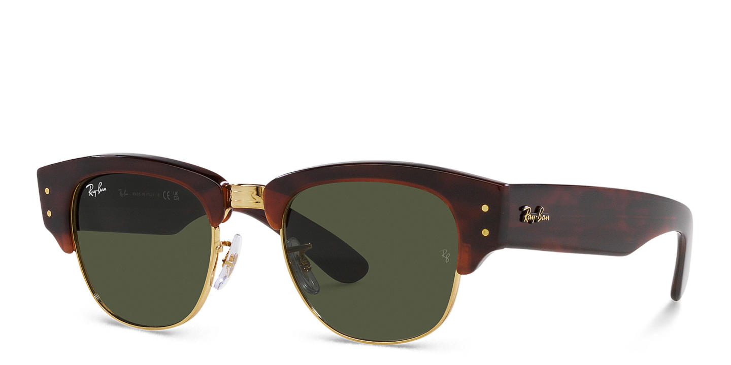 Shop Ray-Ban Mega Clubmaster Unisex Square Sunglasses in Havana online.