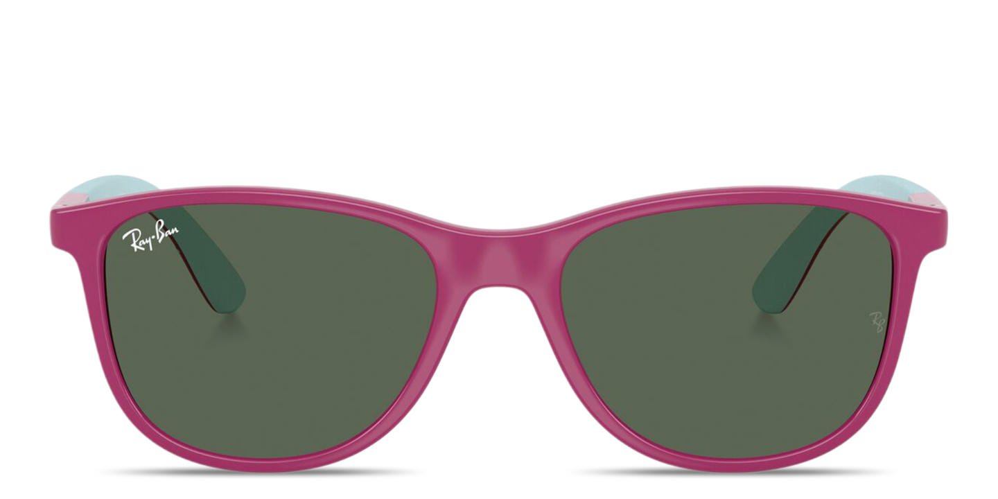 Shop Ray-Ban Junior Lilo & Stitch Kids Square Sunglasses in Fucsia & Rubber Azzurre online.