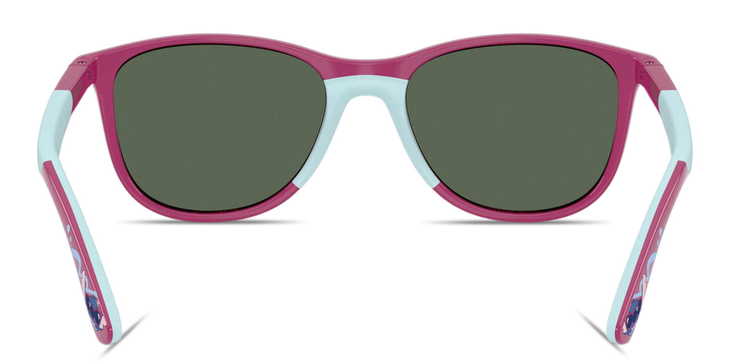 Shop Ray-Ban Junior Lilo & Stitch Kids Square Sunglasses in Fucsia & Rubber Azzurre online.